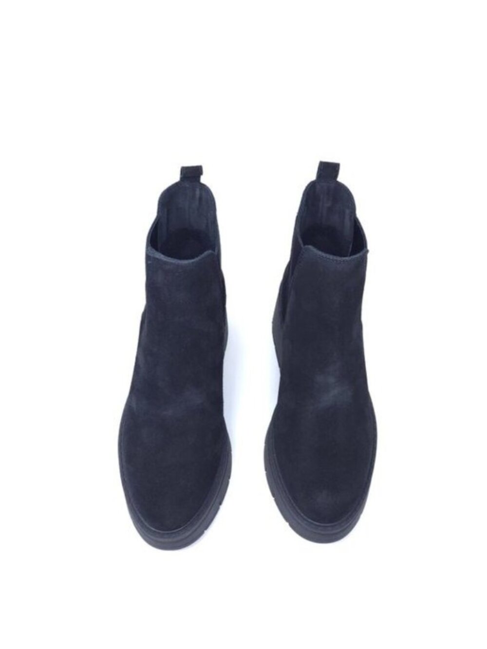 La Canadienne Haskell Black Suede Wedge Booties  Waterproof - Picture 5 of 9
